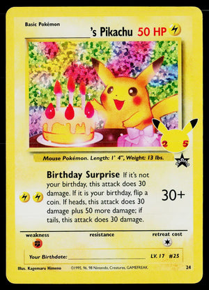 2021 Pokemon WoTC Promo #24/53 ______'s Pikachu 