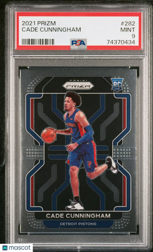 2021 Prizm Basketball Cade Cunningham RC Rookie Base Prizm #282 PSA 9 
