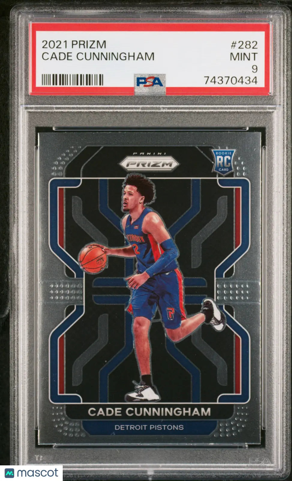 2021 Prizm Basketball Cade Cunningham RC Rookie Base Prizm #282 PSA 9 