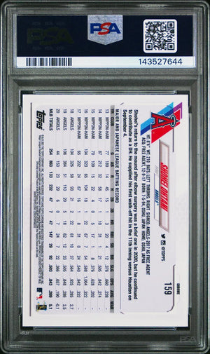 2021 Topps Chrome Baseball Shohei Ohtani X-Fractor PSA 10 
