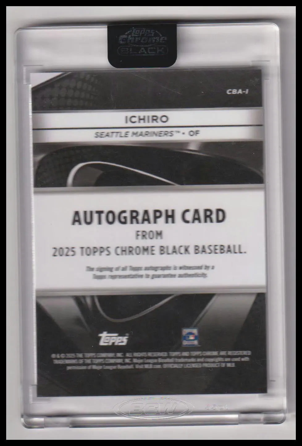 2021 Topps Chrome Black #CBA-I Ichiro Autographs 