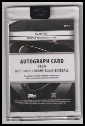 2021 Topps Chrome Black #CBA-I Ichiro Autographs 