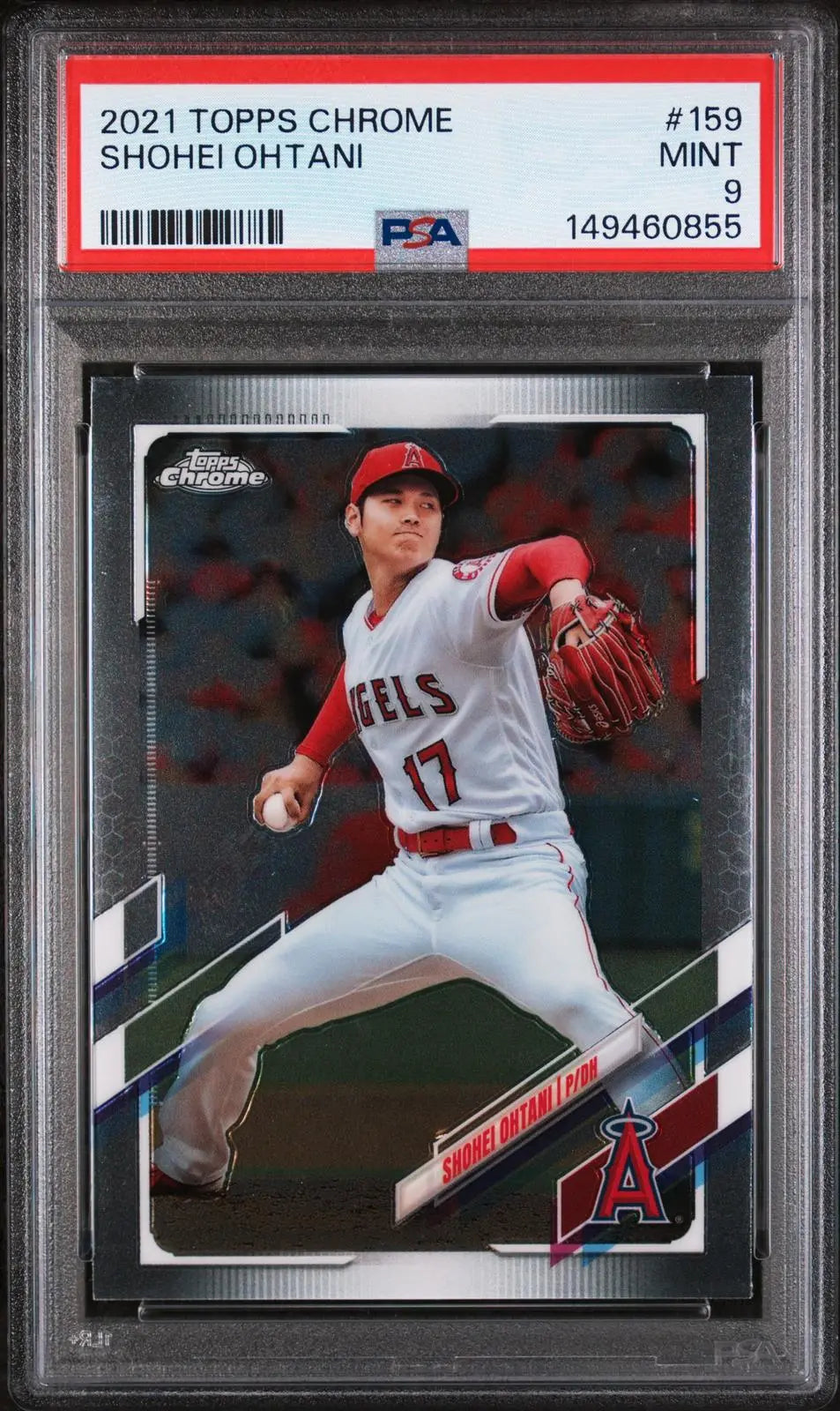 2021 Topps Chrome Shohei Ohtani PSA 9 