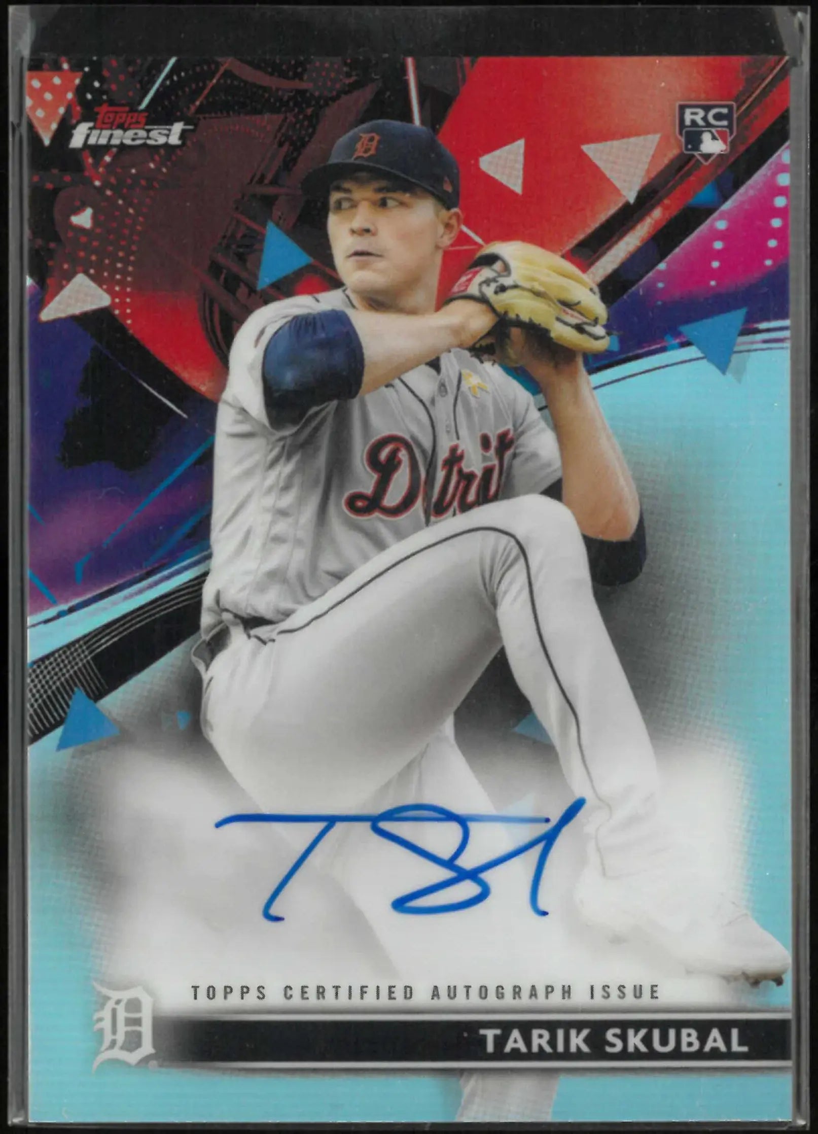 2021 Topps Finest Rookie Autograph Tarik Skubal Auto RC 