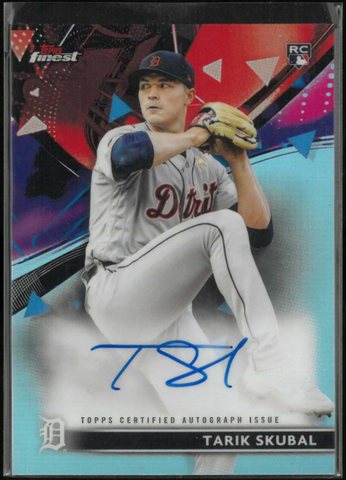 2021 Topps Finest Rookie Autograph Tarik Skubal Auto RC 