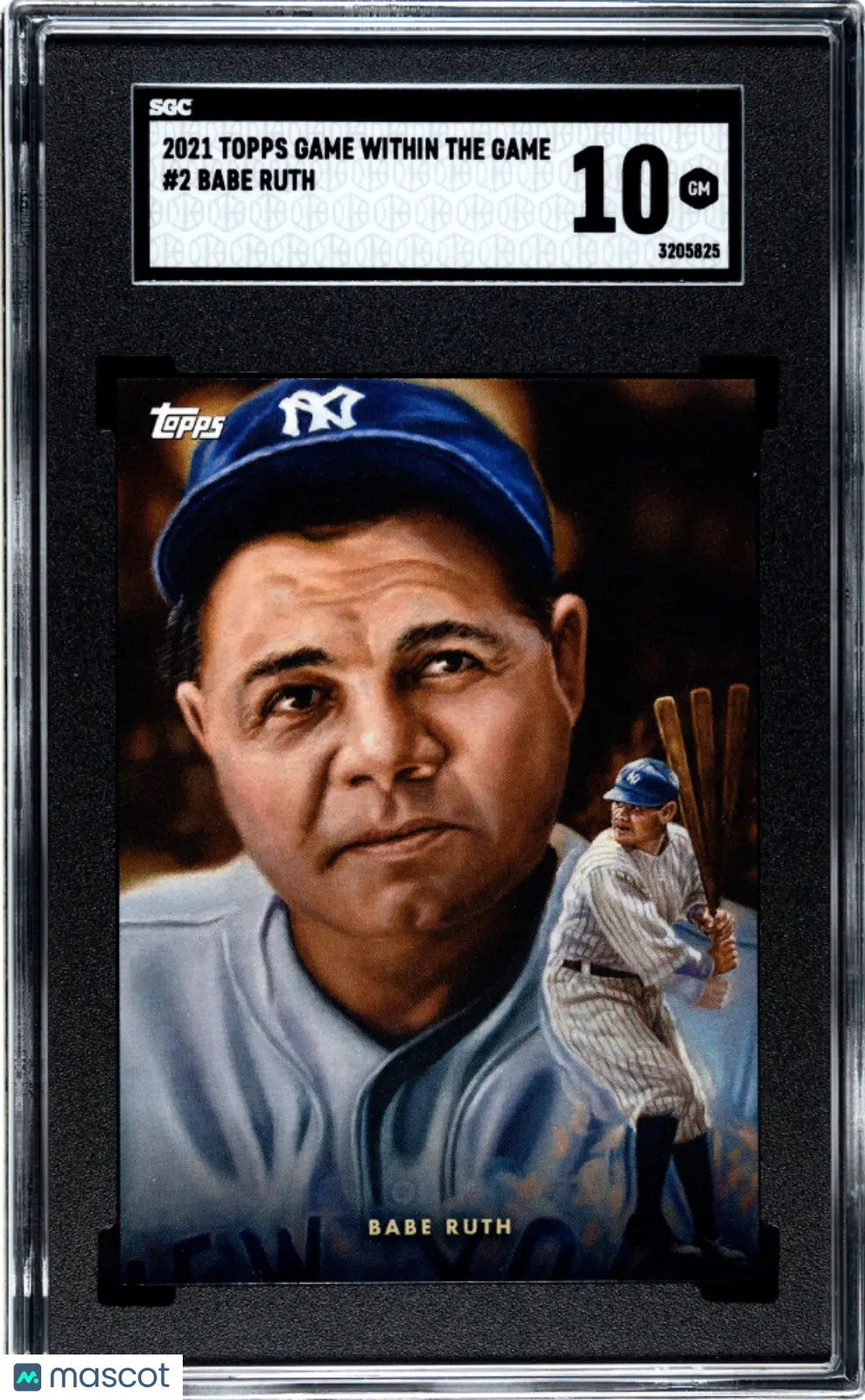 2021 Topps Game Within The Game Baseball Babe Ruth #2 SGC 10 