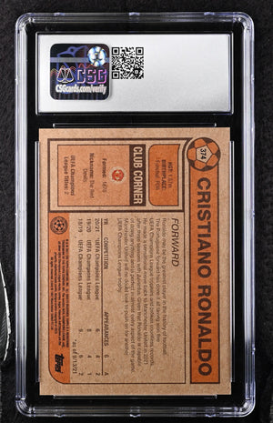 2021 Topps Living Set Cristiano Ronaldo #374 UEFA Champions League CGC 10 