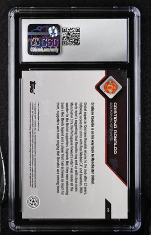 2021 Topps Now Cristiano Ronaldo #014 UEFA Champions League CGC 10 