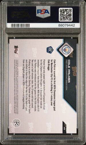 2021 Topps Now UEFA Champions League Cole Palmer #48 Purple 12/99 PSA 10 