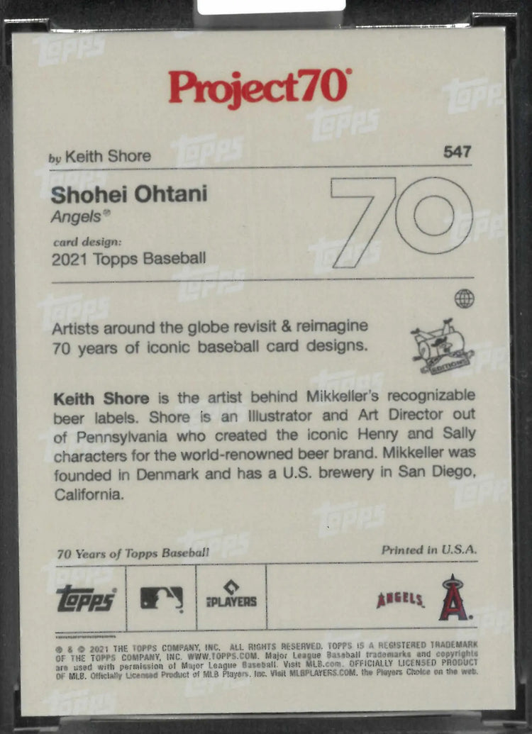 2021 Topps Project 70 Shotime Shohei Ohtani 