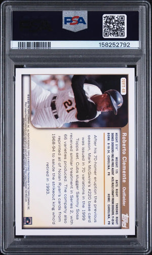 2021 Topps Update 70 Years Of Topps Baseball  Roberto Clemente PSA 9 
