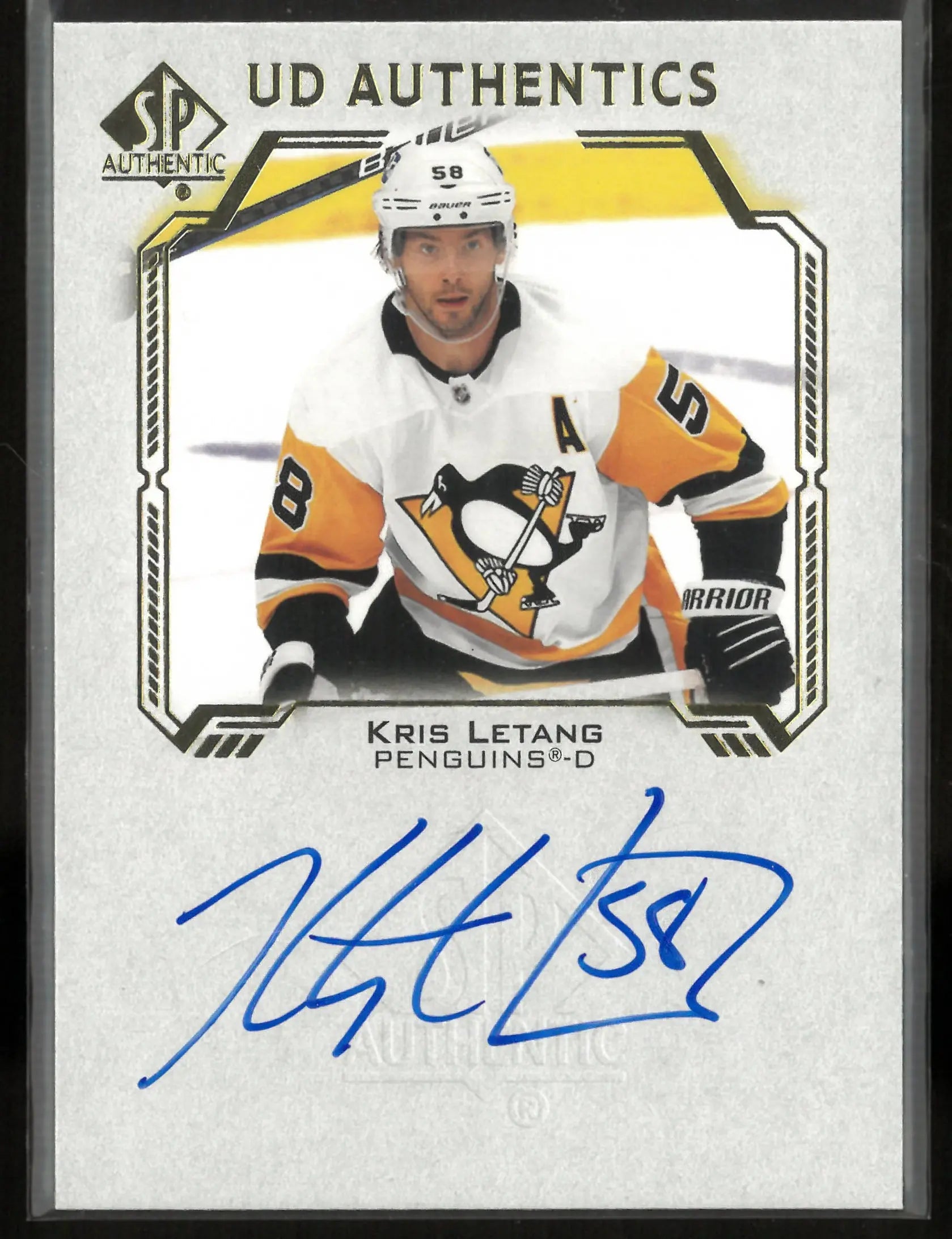 2021 Upper Deck SP Authentic UD Authentics Auto Kris Letang 