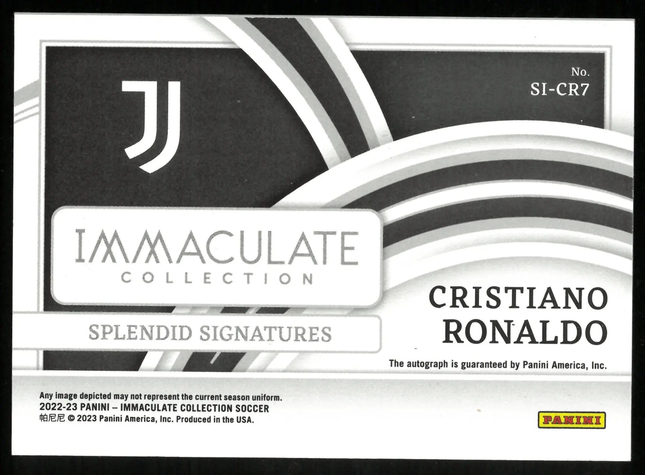 2022-23 Immaculate Soccer Cristiano Ronaldo Bronze Splendid Auto /4 