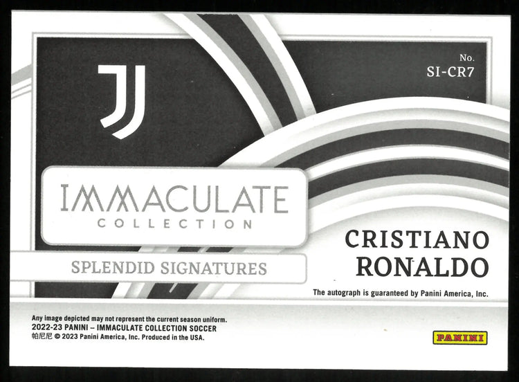2022-23 Immaculate Soccer Cristiano Ronaldo Bronze Splendid Auto /4 
