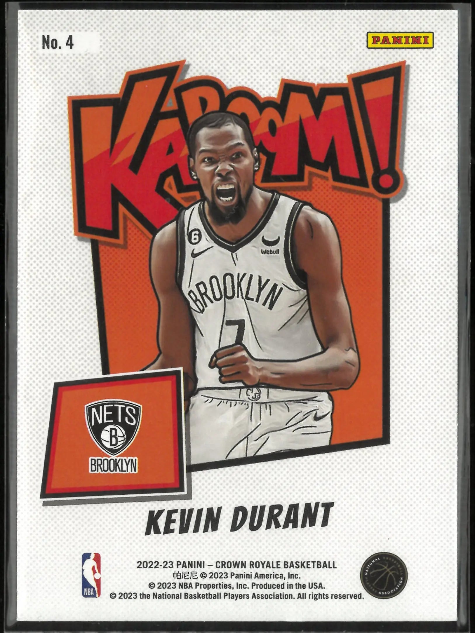 2022-23 Panini Crown Royale KABOOM! Kevin Durant 