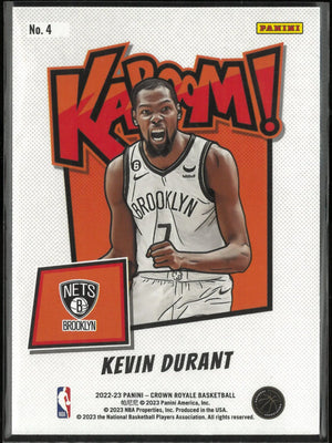 2022-23 Panini Crown Royale KABOOM! Kevin Durant 