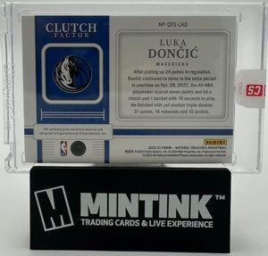 2022-23 Panini National Treasures Autograph Patch Luka Doncic Auto /49 