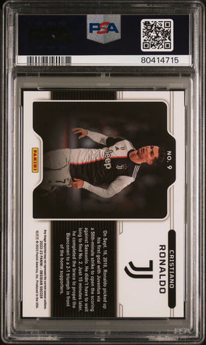 2022-23 Panini Obsidian Black Color Blast Cristiano Ronaldo  PSA 10 