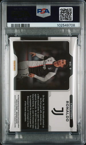 2022-23 Panini Obsidian Black Color Blast Cristiano Ronaldo PSA 9 