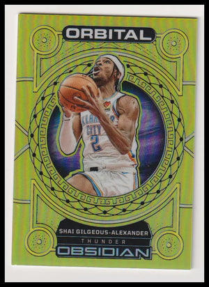 2022-23 Panini Obsidian Orbital Shai Gilgeous-Alexander Gold /10 
