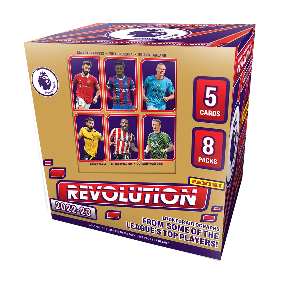 2022-23 Panini Revolution Premier League Soccer Trading Card Box 