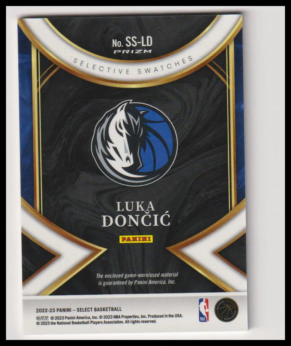 2022-23 Panini Selective Swatches Patch Luka Doncic 
