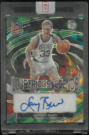 2022-23 Panini Spectra Ice Prizm Illustrious Legends Auto Larry Bird /49 