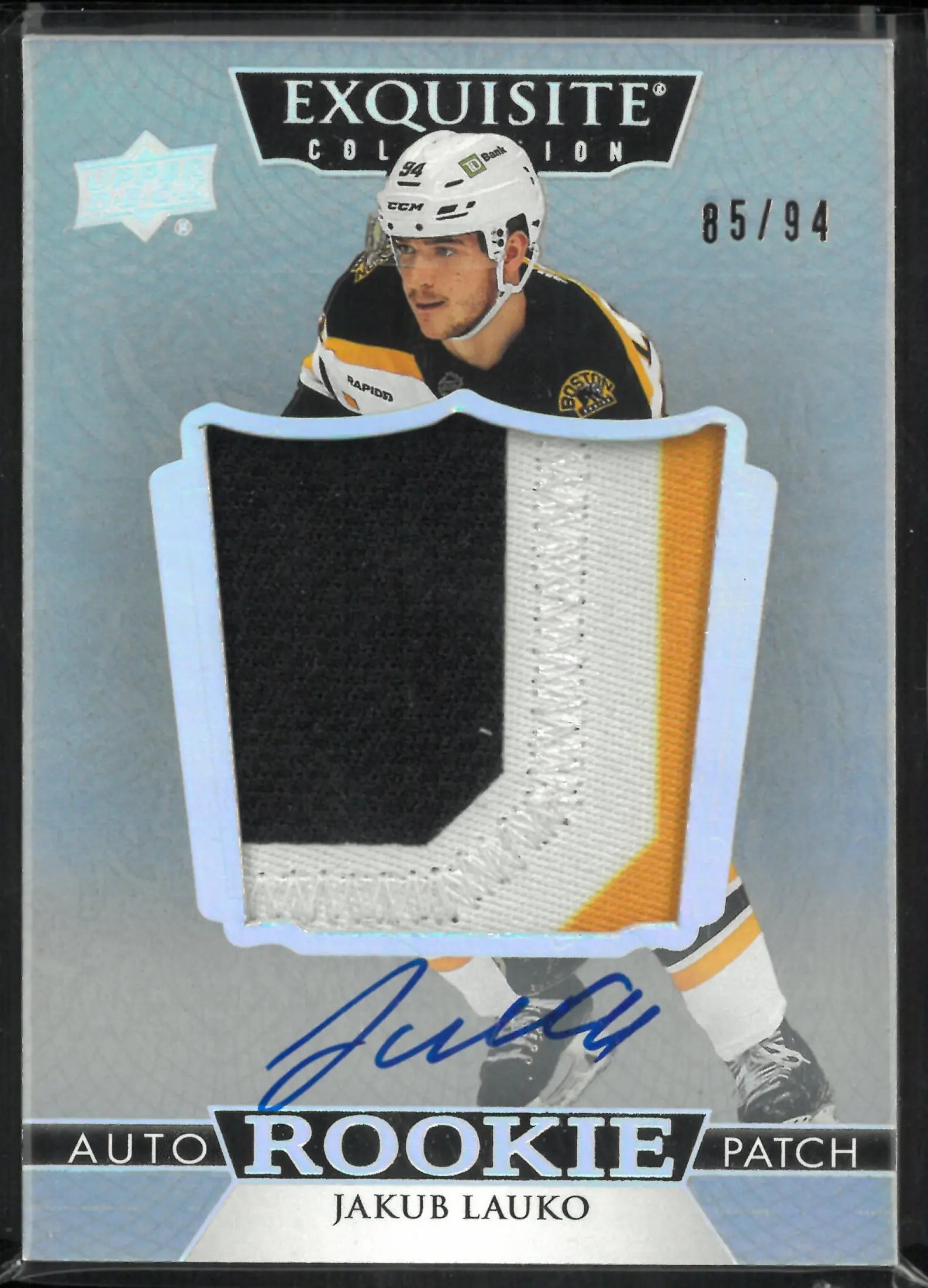 2022-23 The Cup Hockey Exquisite Collection Auto Rookie Patch Jakub Lauko /94 