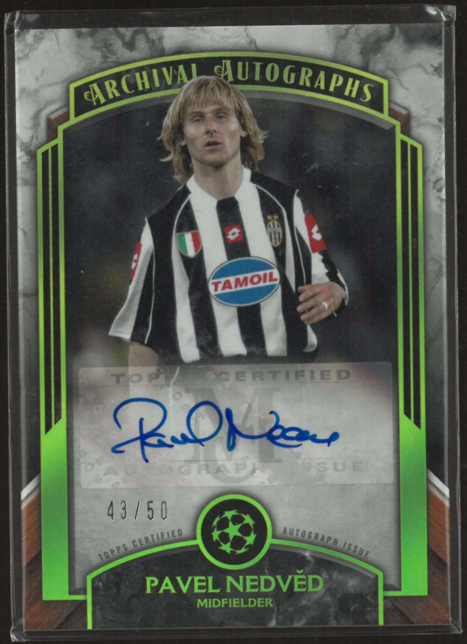 2022-23 Topps UEFA Champions League Museum Autograph Pavel Nedved Auto /50 