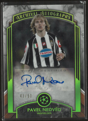2022-23 Topps UEFA Champions League Museum Autograph Pavel Nedved Auto /50 