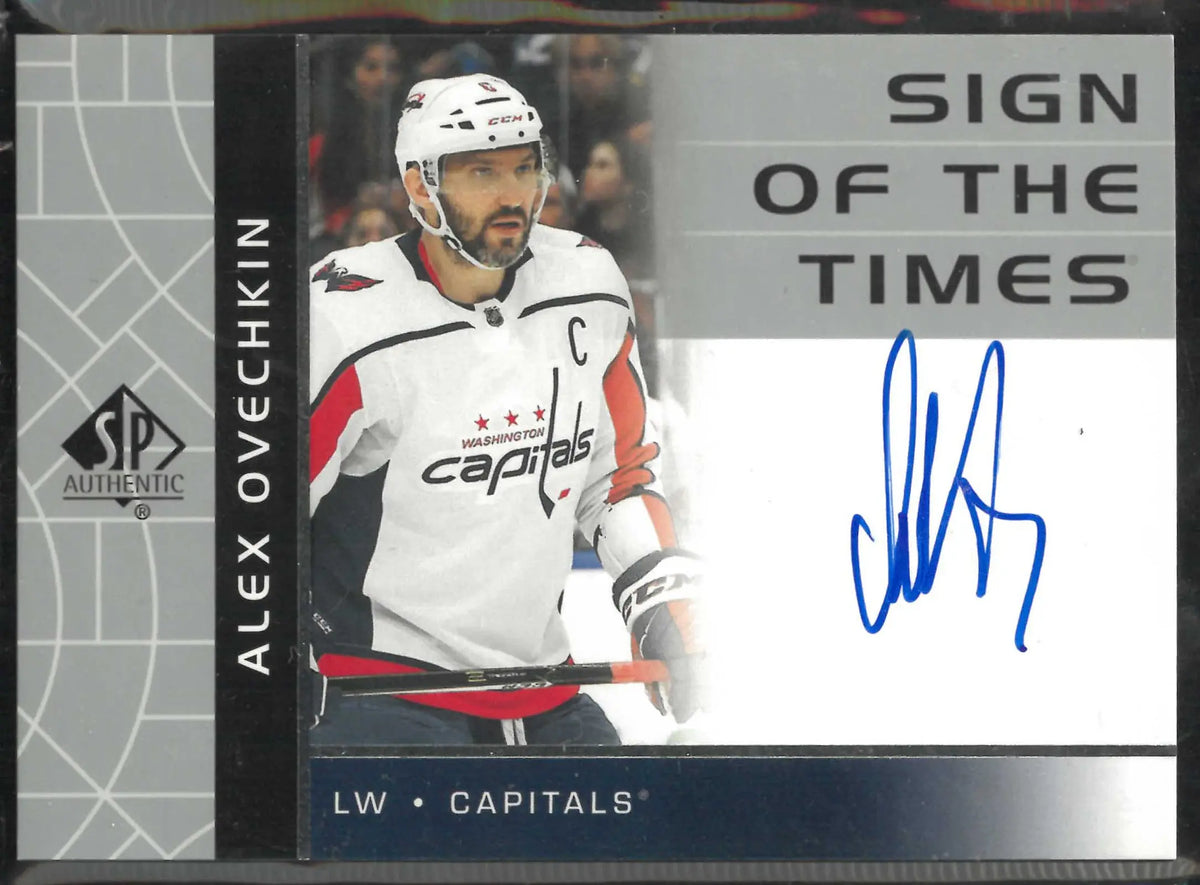 2022-23 UD SP Authentic Sign OF The Times Autograph Alexander Ovechkin Auto 