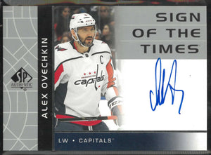 2022-23 UD SP Authentic Sign OF The Times Autograph Alexander Ovechkin Auto 