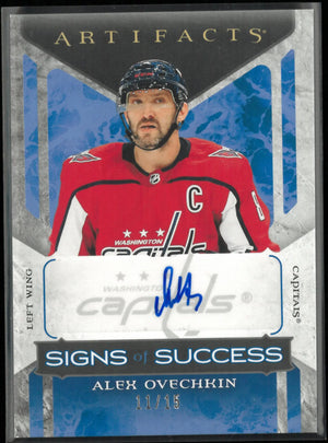 2022-23 Upper Deck Artifacts Signs of Success Autograph Alex Ovechkin Auto /15 