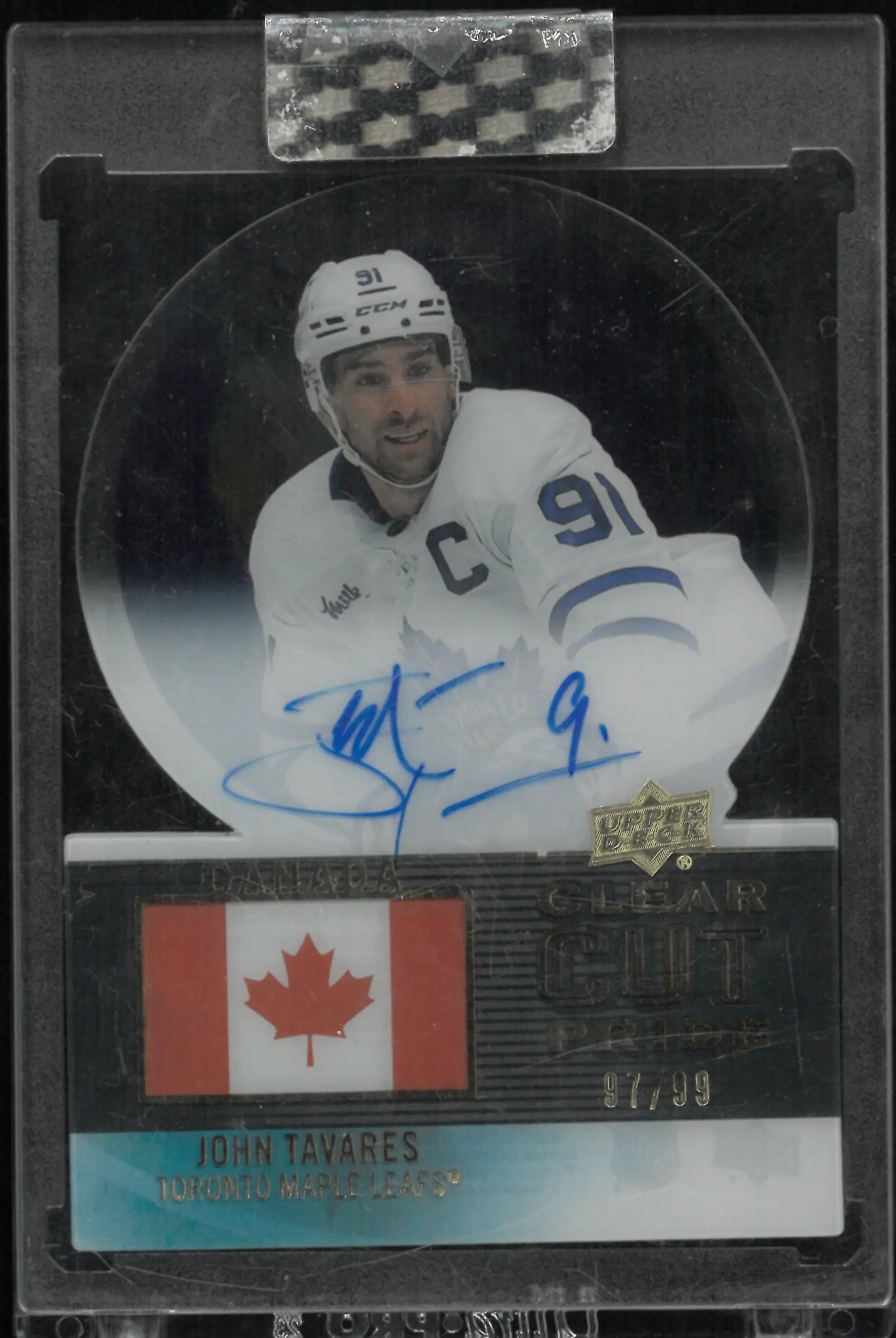 2022/23 Upper Deck Clear Cut Autograph John Tavares Auto /99 