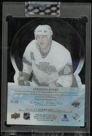 2022-23 Upper Deck Clear Cut Hockey Clear Cut Pride Rob Blake /99 
