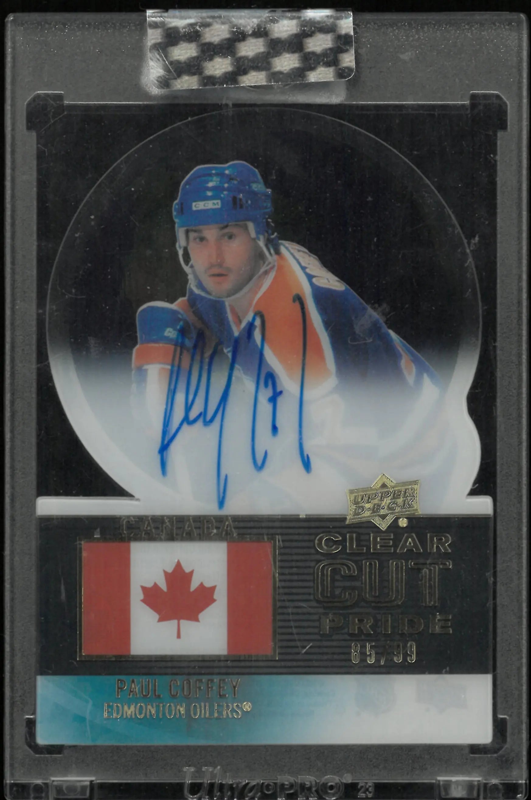 2022-23 Upper Deck Clear Cut Pride Autograph Paul Coffey Auto /99 