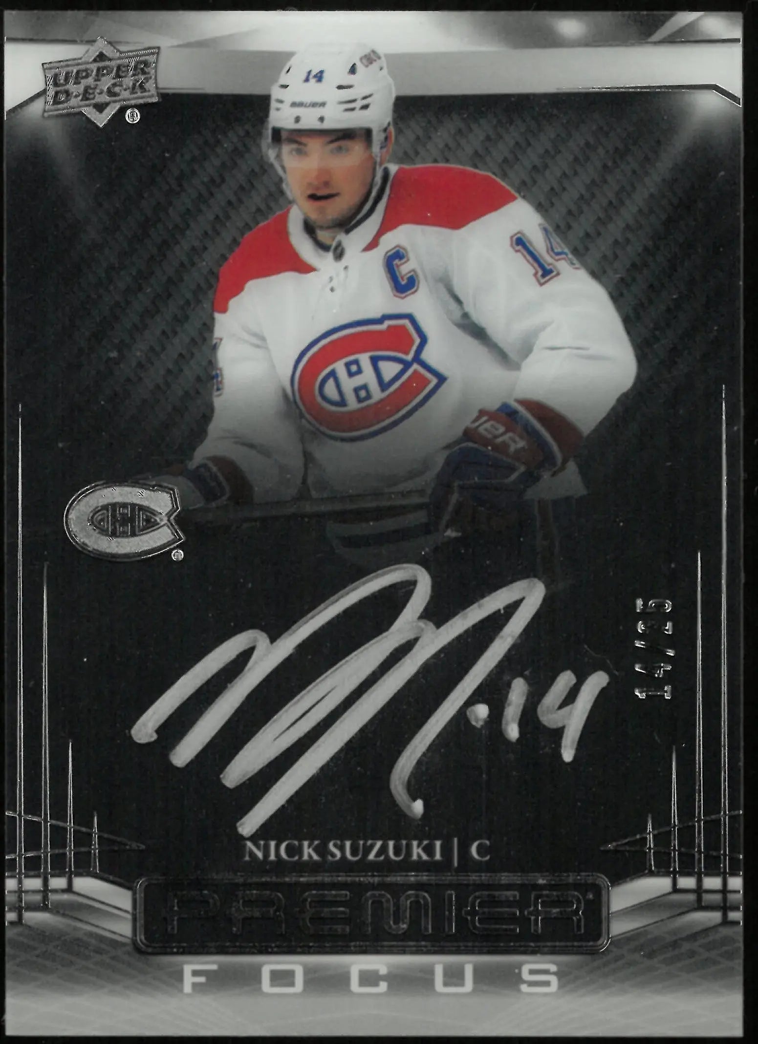Nick Suzuki Autograph Card - 2022-23 Upper Deck Premier /25