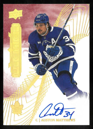 2022-23 Upper Deck Premier Hockey Autograph Auston Matthews Auto 