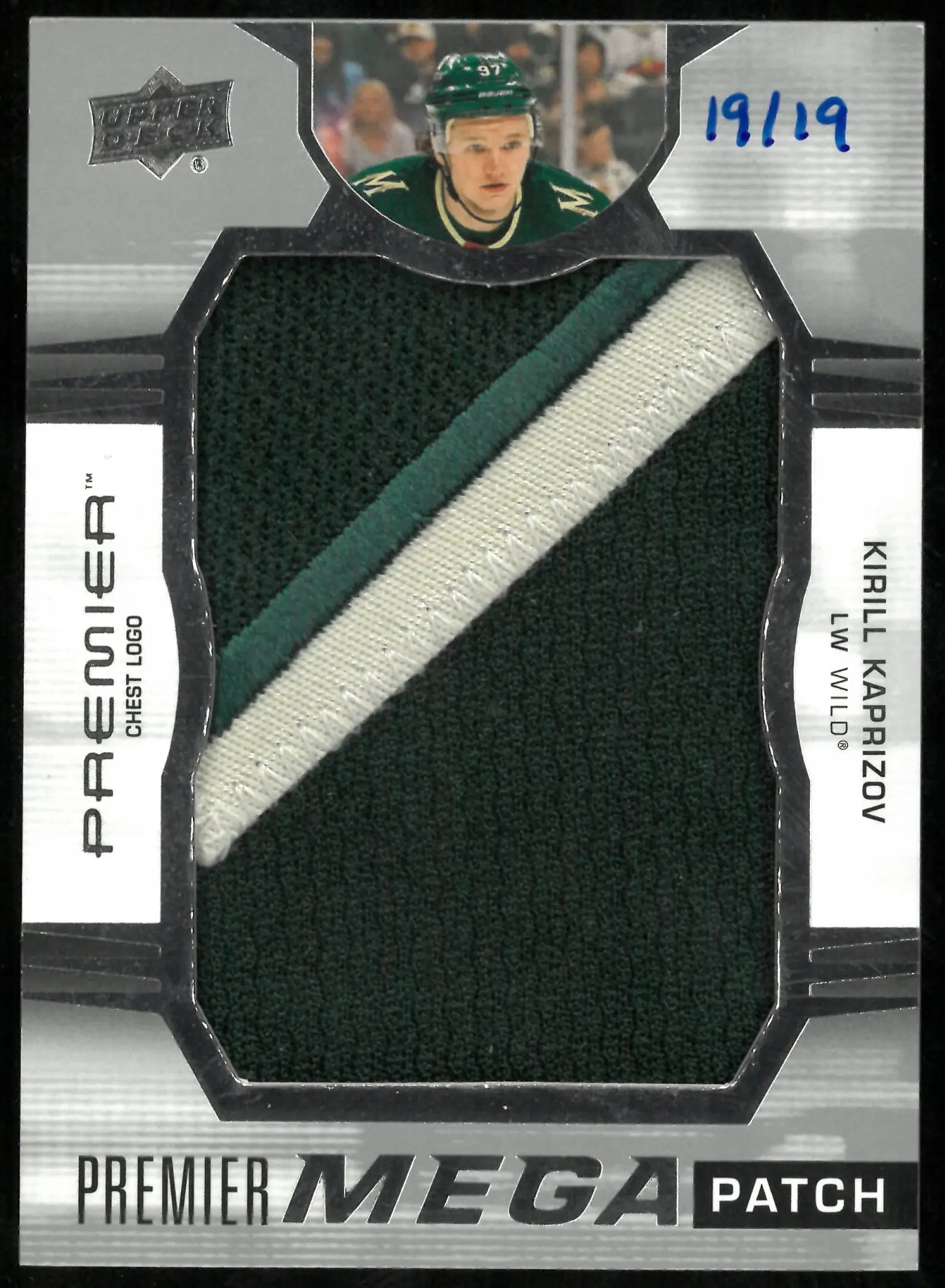 2022-23 Upper Deck Premier Kirill Kaprizov Mega Premier Patch 19/19 
