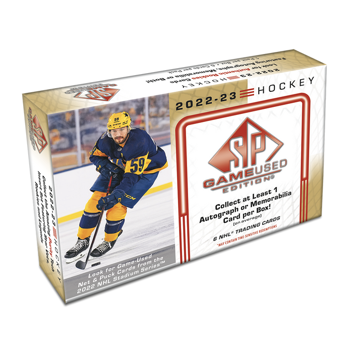 2022-23 Upper Deck SP Game Used Hockey Hobby Box SPGU
