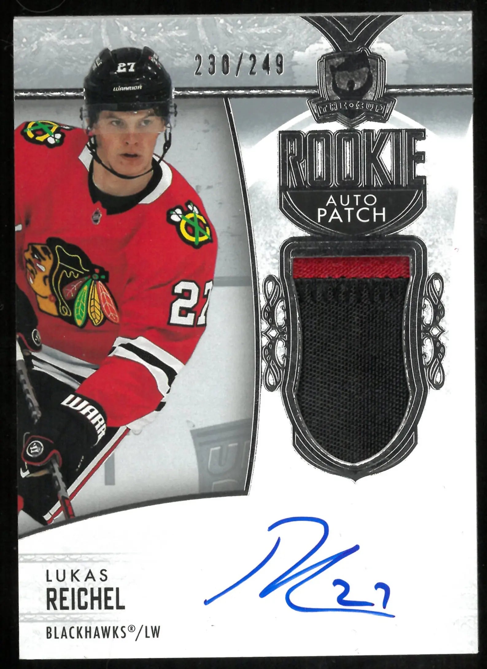 2022-23 Upper Deck The Cup Rookie Auto Patch Lukas Reichel /249 