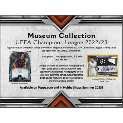 2022-23 Topps Uefa Champions League Museum Collection Soccer Hobby Box