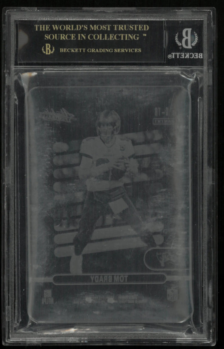 2022 Absolute Football Glass Tom Brady #19 BGS 10 Black Label 