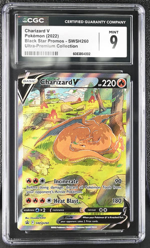 2022 Black Star Promos #SWSH260 Charizard V CGC 9 