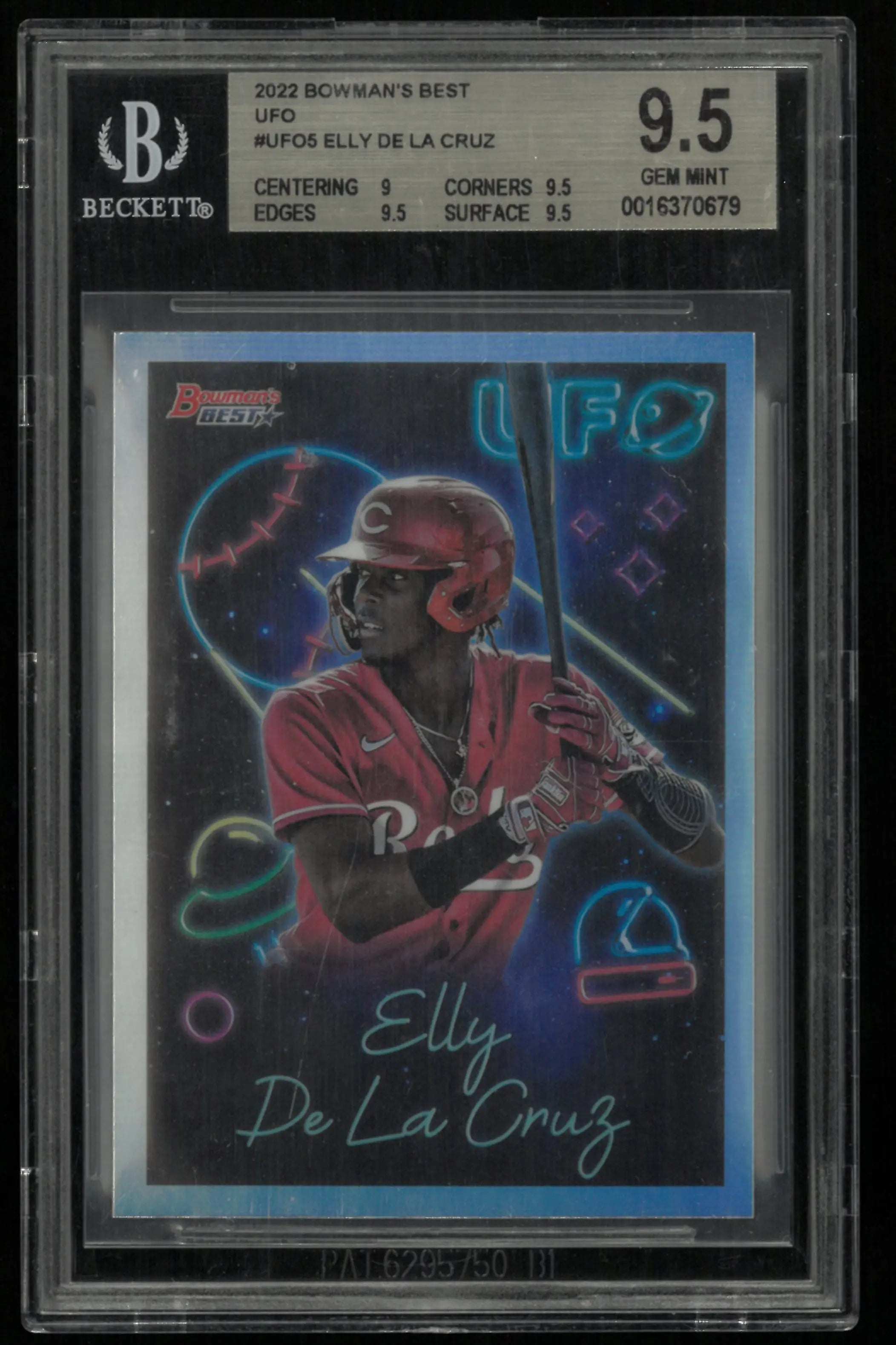2022 Bowman's Best UFO Elly De La Cruz  BGS 9.5 