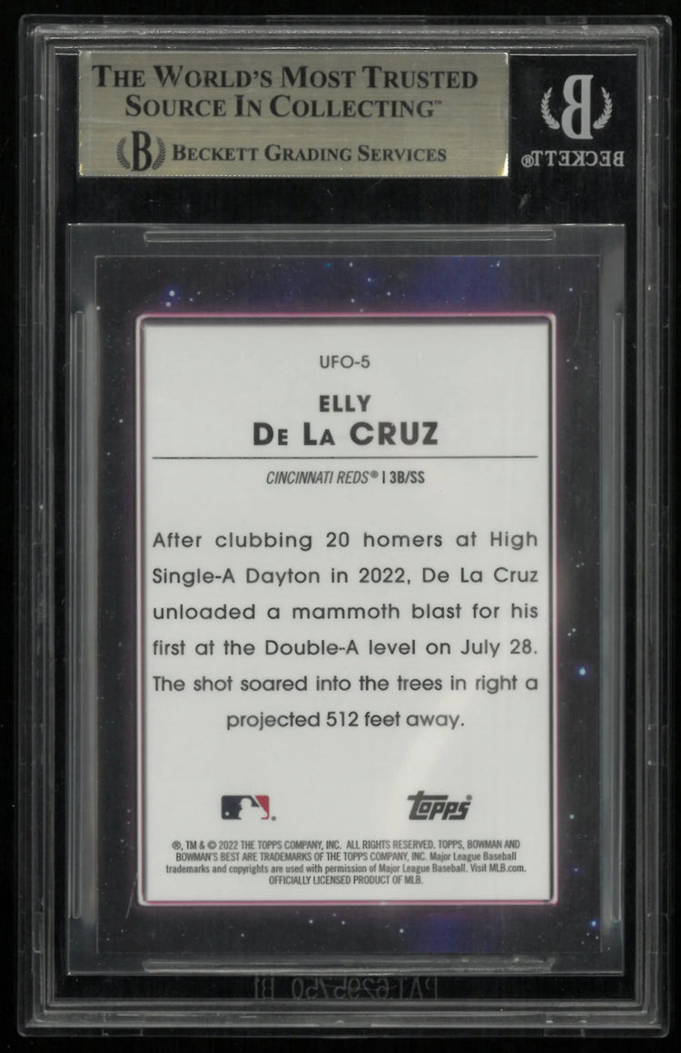2022 Bowman's Best UFO Elly De La Cruz  BGS 9.5 