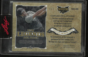 2022 Leaf Vibrance How Legends are Made Autograph Collin Morikawa Auto 