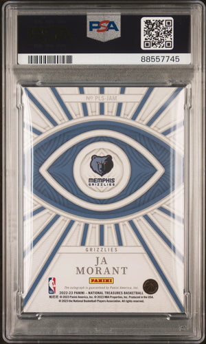 2022 National Treasures Peerless Signatures Auto Ja Morant /25 PSA Authentic 