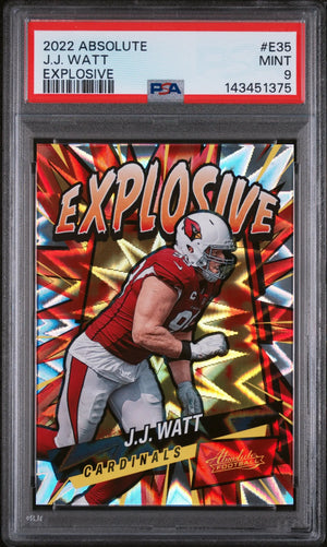 2022 Panini Absolute Explosive J. J. Watt PSA 9 