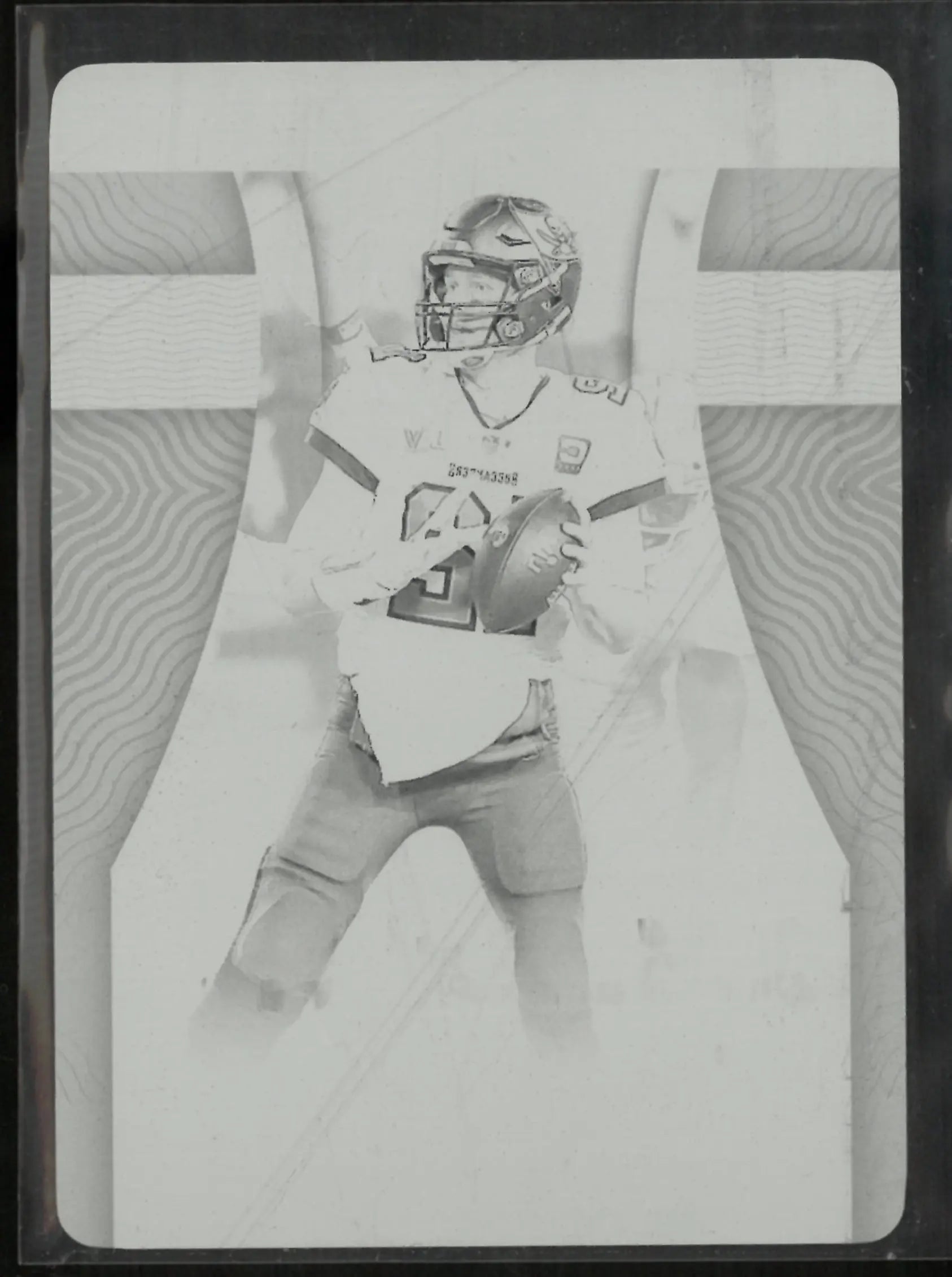 2022 Panini Chronicles National Treasure Tom Brady Treasure Moments Black Plate 1/1 